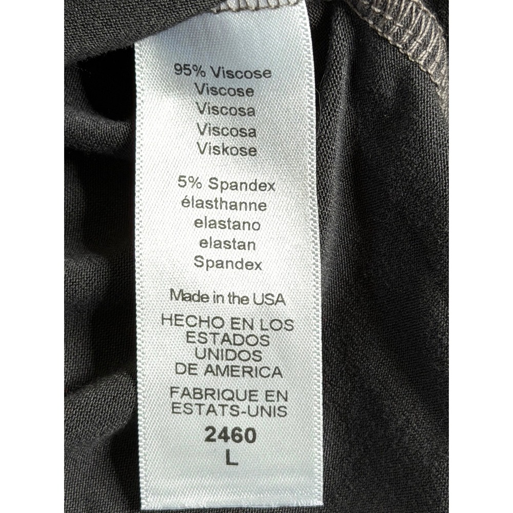 NEW Michael Stars Draped Cowl Neck Sleeveless Top Charcoal Gray Viscose Blend L - Picture 7 of 9